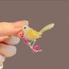 Colorful Rhinestone Auspicious Magpie Bird Brooches for Women Good Luck Badges Crystal Party Brooch Pins Gift
