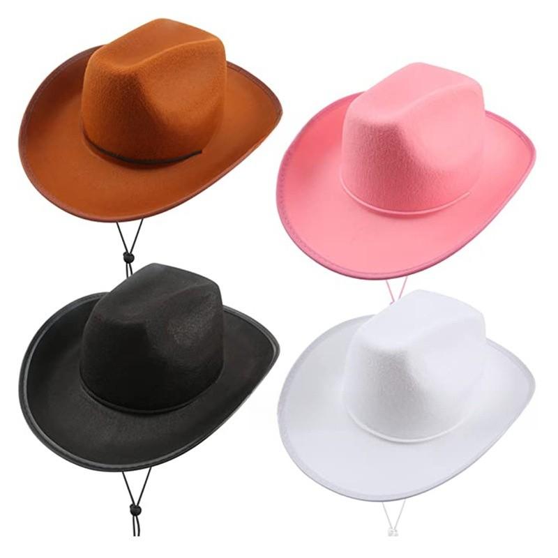 Rivet Decorated Stylish Leather Cowboy Hat With Wide Brim For Daily Outdoor Wear