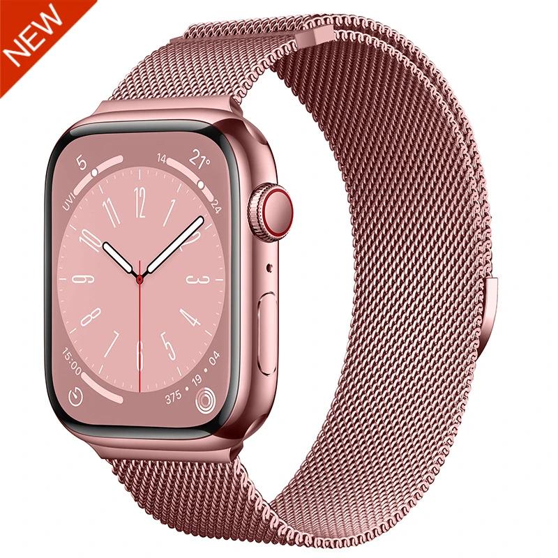 Milanese Loop Band for Apple watch Ultra 9 8 7 6 5 SE 45mm 49mm 44mm/41mm/40mm Metal Magnetic Strap iWatch 11 10 46mm 42mm Band