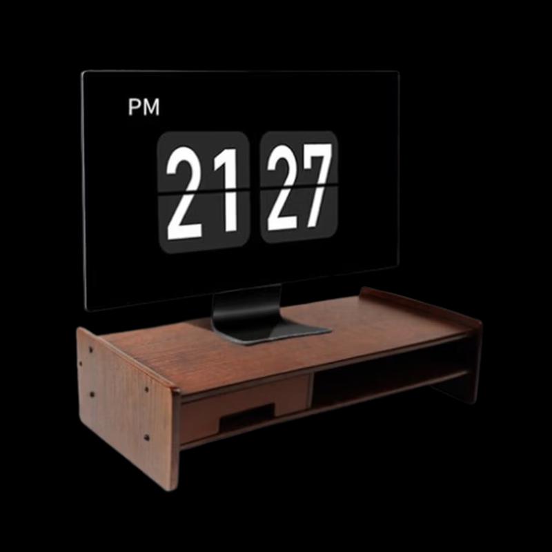 Multifunctional Monitor Riser with Storage Drawer