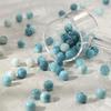 100pcs 8mm Pastoral Oil Painting Imitation Ceramic Glass Jade Crushed Beads for DIY Handmade Bracelets and Loose Beading