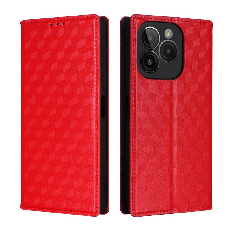BLU G54 Leather Case: Multi-functional Magnetic Buckle, Card Holder, Protective Mobile Shell