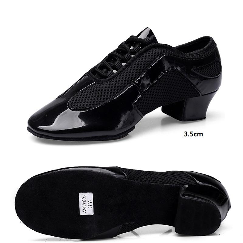Latin Dance Shoes Women Adult With Soft Bottom Square Dance Shoes Ventilate Shiny Sneakers Ballroom Dancing