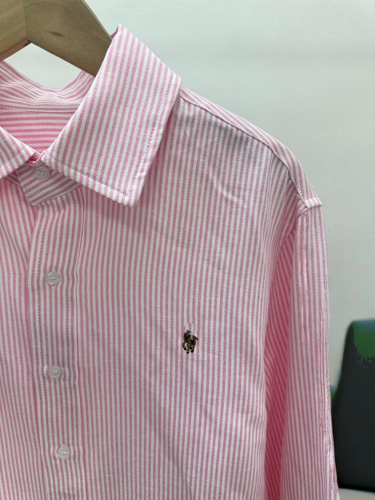 Ralph Lauren Early Spring Striped Long Sleeve Blouse