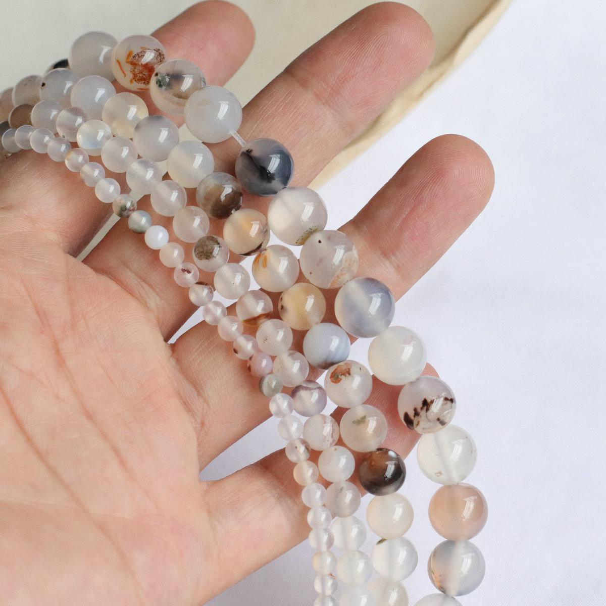 Handmade Natural Agate Grape Bead Bracelet & Necklace Jewelry DIY Accessories