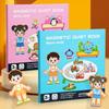 Wooden Magnetic Dress-Up Book for Kids: A Quiet Life Educational Toy for Fine Motor Skills Development
