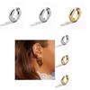 Fashion Copper Hoop Earrings For Women Trendy Geometric Design For Street Style