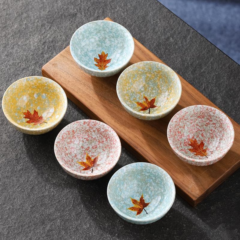 Jian Zhan Kiln-Transformed Leaf Tea Cup Kiln-Transformed Master Cup Japanese Style Ceramic Household Tea Set Douli Cup Large Tas