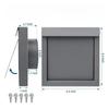 Airflow Enhancement 4 Inch Ventilation Appliance Ventilation 4 Inch Heavy Metal Construction Angled Damper Design