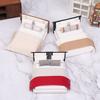 Dollhouse New Chinese Double Bed Model Micro Scene Model Miniature Furniture Dolls Accessory Simulated Mini Furniture Ornament