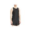 HOKA ONE ONE Solid Logo Lightweight Round Neck Vest Men tops Black 1151070-BLK