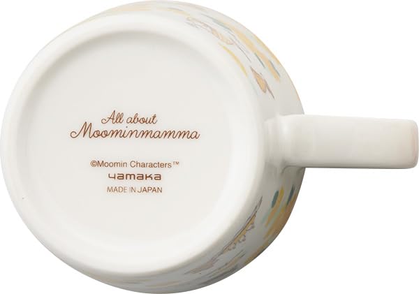 Moomin ceramic diameter x 9cm height in a printed gift Yamaka Made in mug, yellow, 8.5cm (300ml), box. Shoten, Japan, MM7802-11