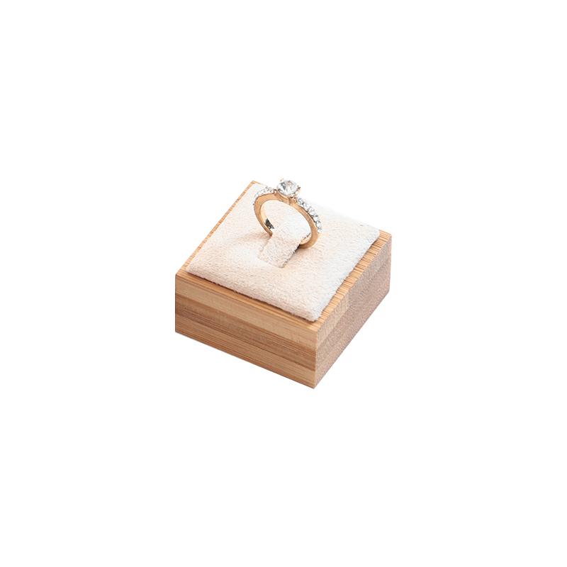 Wooden Ring Display Stand Rings Organizer Jewelry Holder Jewelry Show Props Jewelry Box Packaging Leather And Velvet Case
