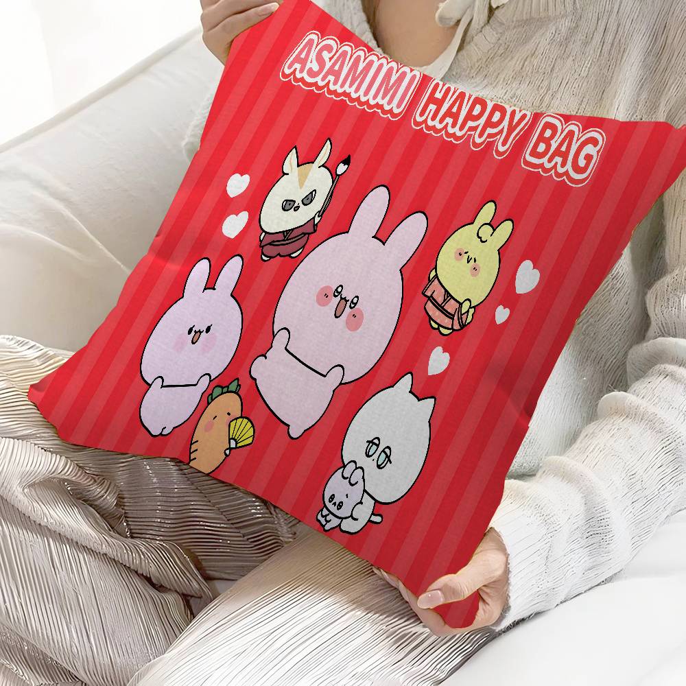 A-Asamimichan Cushion Cover Car Throw Pillow Case For Sofa Car Christmas Gift 40x40cm 45x45cm 12x12Inch