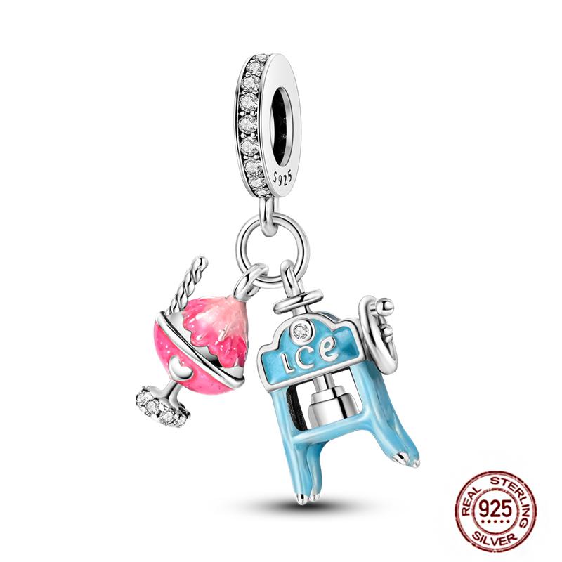 New Copper Luminous Elf Blue Purple Butterfly Octopus Snake Charms Beads Fit Pendant Original Bracelets Diy Jewelry