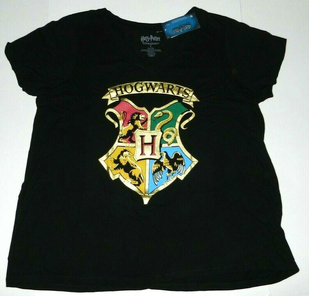 26 Harry Potter Movie Hogwarts Crest V Neck T-Shirt New Unisex T-Shirt XXXXL
