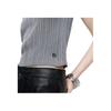 Karl Lagerfeld Outdoor Casual Daily Commuting Lightweight Luxury Solid Color Ribbed Knit Vest Women Vest Gray 246L0010