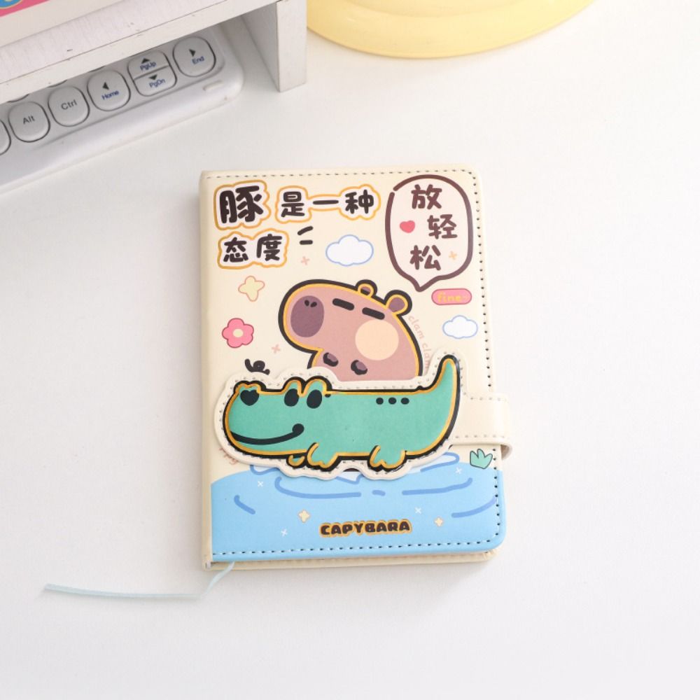 Handbook Capybara Notebook 80pages Notepad Memorandum Portable Memo Reminder Paper  School Supplies