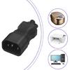 Copper IEC320 C14 To C5 Power Plugs C14 Male To C5 Female Power Conversion Adapter for Electronic Equipment