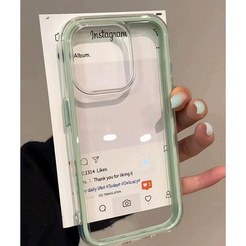 

Candy Color Clear Protective Case for iPhone 15/14, 16 Pro Max & Apple 17 14/13