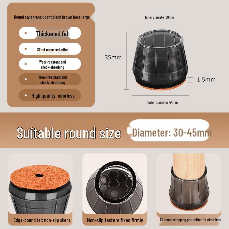 Silicone Chair and Table Leg Covers - Silent, Non-Slip Protection for Furniture