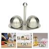 Stainless Steels Kitchen Seasoning Bottle Set Peppers Bottle Holder Condiment Box With Stand Cooking Seasoning Bottle