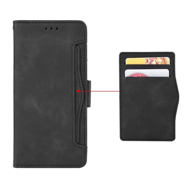 Custodia per telefono con supporto magnetico in pelle per OPPO Realme 12 Pro Plus 11 10 9i 8 7 6 Pro Portafoglio con slot per schede Custodia protettiva antiurto in silicone morbido