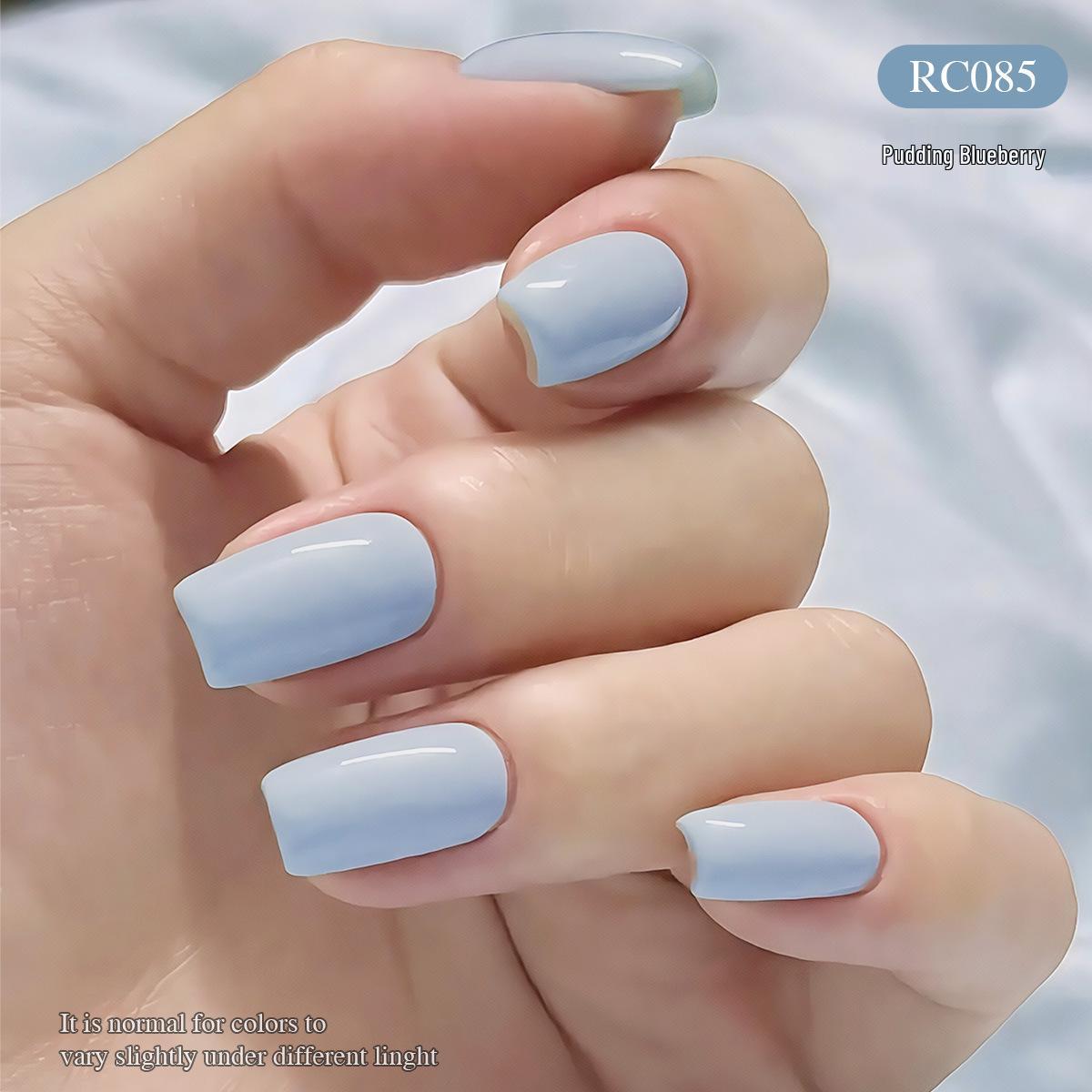 

Xiaoying 2025 Macaron Gel Nail Polish - Milky White, Blue, Purple for Salon Use