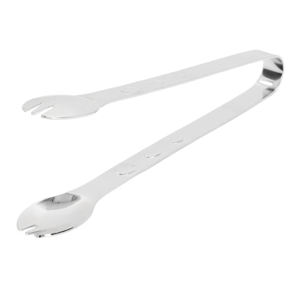 Anti-Slip Grip Food Tongs Silver Gold Ice Cube Tongs Durable Buffet Serving Clip Cocktail Party