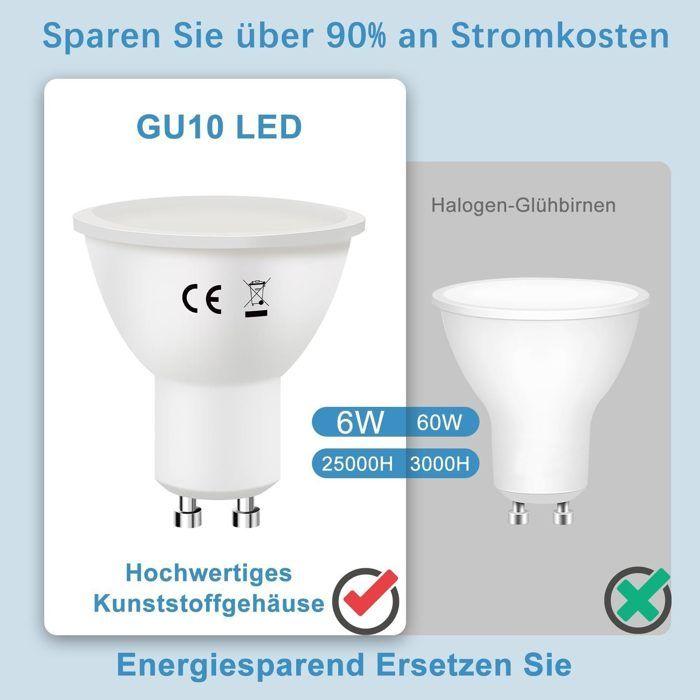 LED Bulb - NETTLIFE - GU10 6W - 5000K (White Cold) - Angle 120° - Non Dimmable