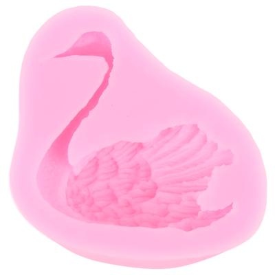 5Pcs Swan Silicone Molds Reusable Easy Demoulding 3D Swan Shape Silicone Fondant Mold for Making