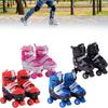 Pvc Roller Adjustable Skates For Kids With Brakes Wheels Safe Design Outdoor