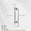 Creative Bright Chrome Single-Hole Wardrobe Cabinet Door Handle Small French Wine Drawer Pull for High-End Furniture