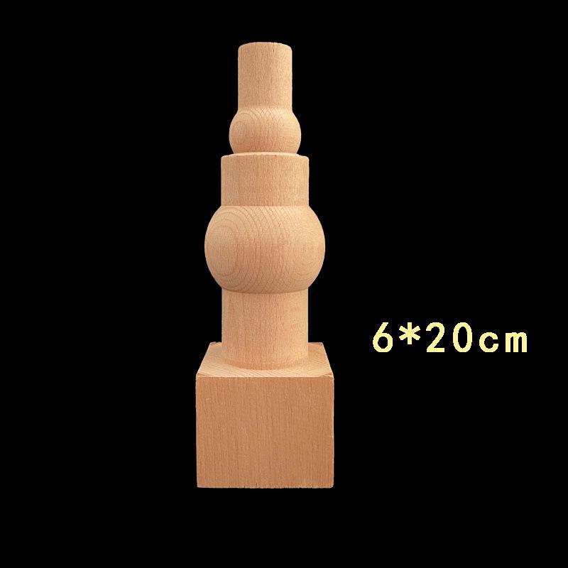 

Європейська дерев яна стійка для ліжка - Декоративна різьблена дерев яна куля для меблів та поручнів