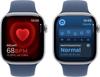 Apple Watch Series 10 4G 46mm Aluminium Silber Sportarmband Denim M/L