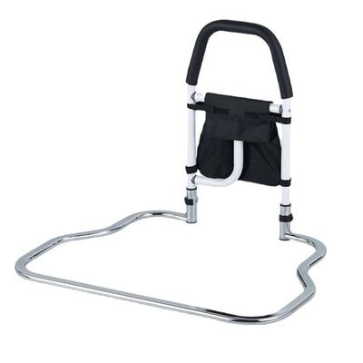 Bed Rail Foldable High Strength Safe Anti Slip Flat Tube Portable Bedside Support Bar for Elderly