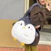 Niedliche Cartoon-Pinguin-Tasche Damen Herbst und Winter neu Campus Schultertasche mit großem Fassungsvermögen Herbst und Winter Plüschhandtasche