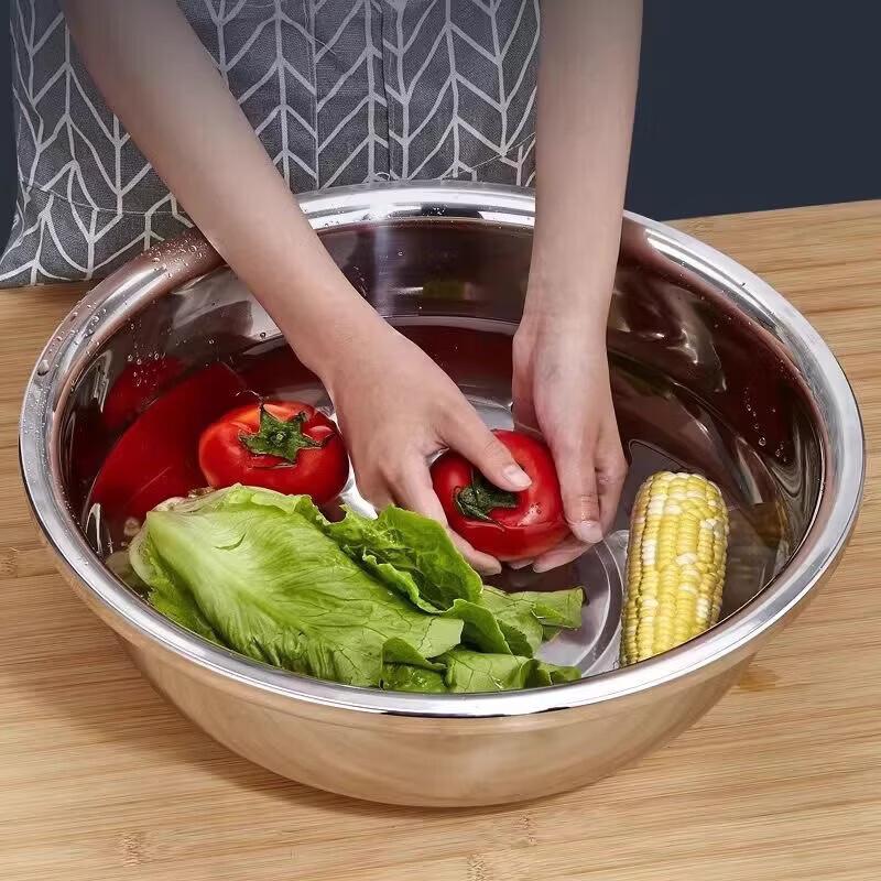 Jie Geng Yao 304 Stainless Steel Round Multipurpose Bowl