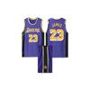 (Alb, L) (Violet, 24) Tricou James Nr. Set uniformă de baschet pentru copii Lakers 23