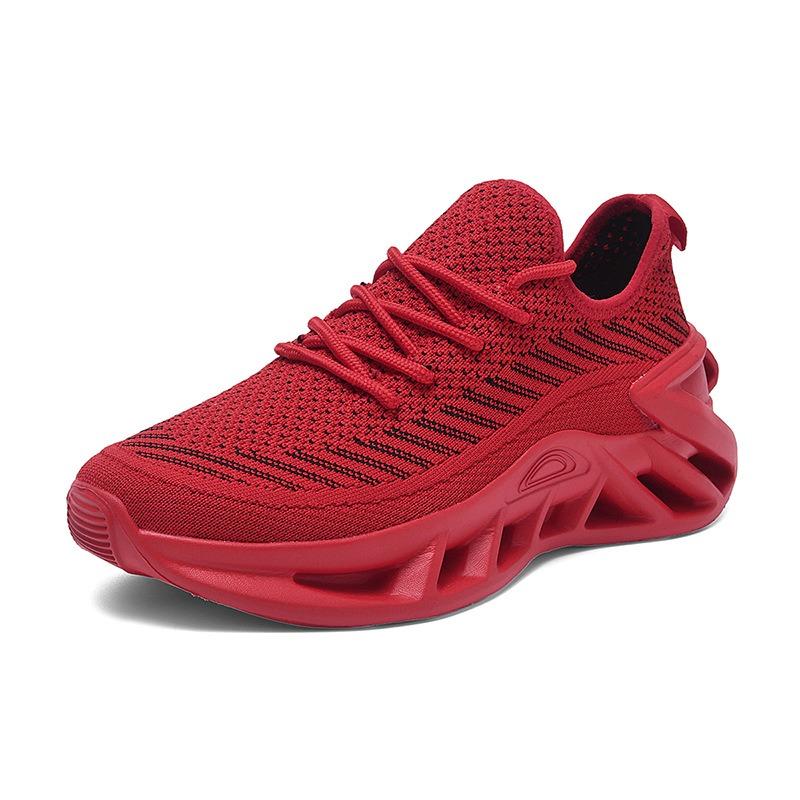 Breathable Knit Running Shoes Lightweight, Non-Slip  Purple Blade Design  EVA Sole | For Tennis, Gym, Sports & Work