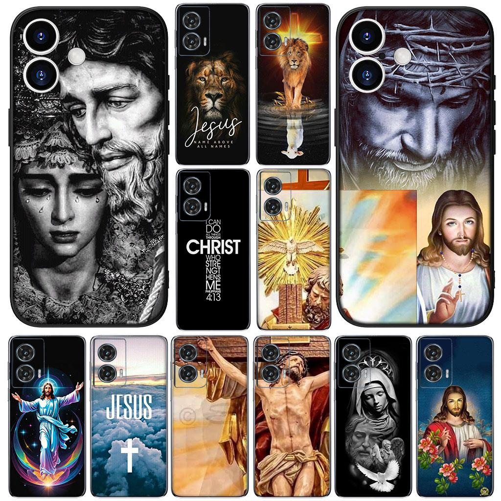 Phone Cover God Jesus Judah Cross for Motorola Moto Edge 50 One 30 Fusion 40 neo Ultra Pro 20 Lite G50 G85 G84 E15 E14 Soft Case