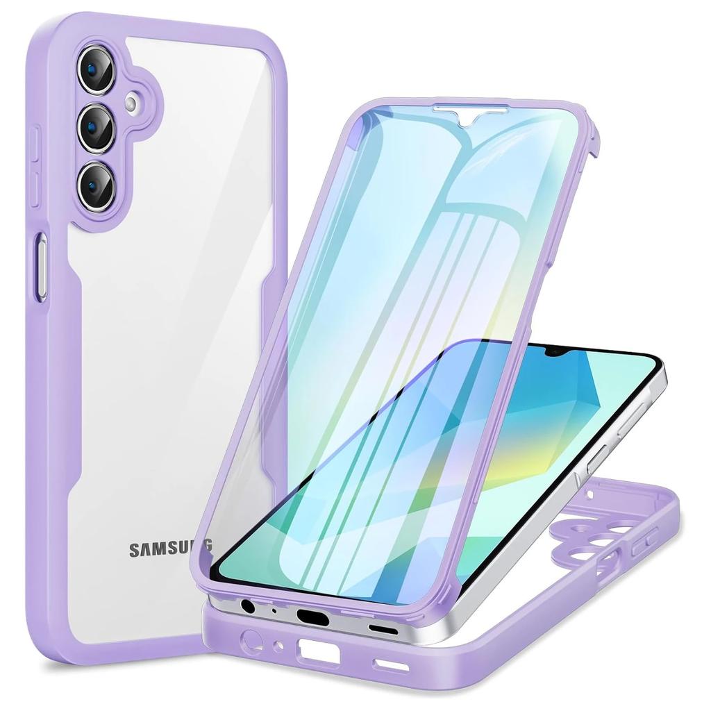 3IN1 360° Displayschutz Transparent HD Hülle Für Samsung Galaxy S26 Ultra Plus FE Edge S25 S24 S23 PC+TPU Handy Rückseite