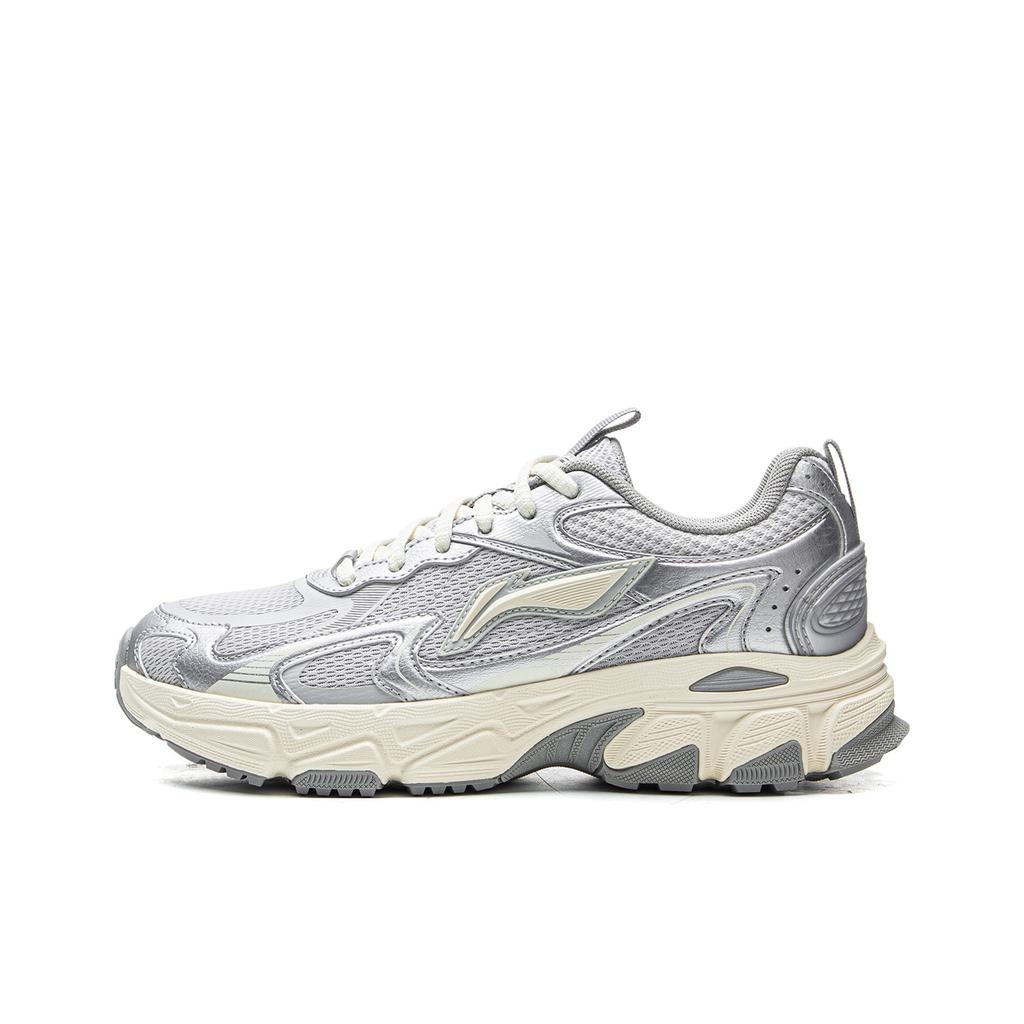 Li Ning Xiaoyao V2 Retro Boost Casual Mode Täglich Stabile Unterstützung Stoßdämpfung Rutschfest Abriebfest Rebound Low-Top Laufschuhe ARXV008-3
