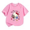 Cute Hugging Teddy Bear Print Kids 100% Cotton Crew Neck Sho