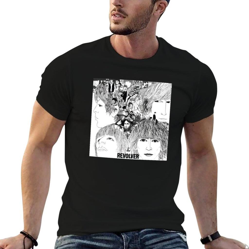Revolver Album Cover TShirt Unisex t shirt designer cotton t shirts high quality Unisexs graphic t shirts Tshirt
