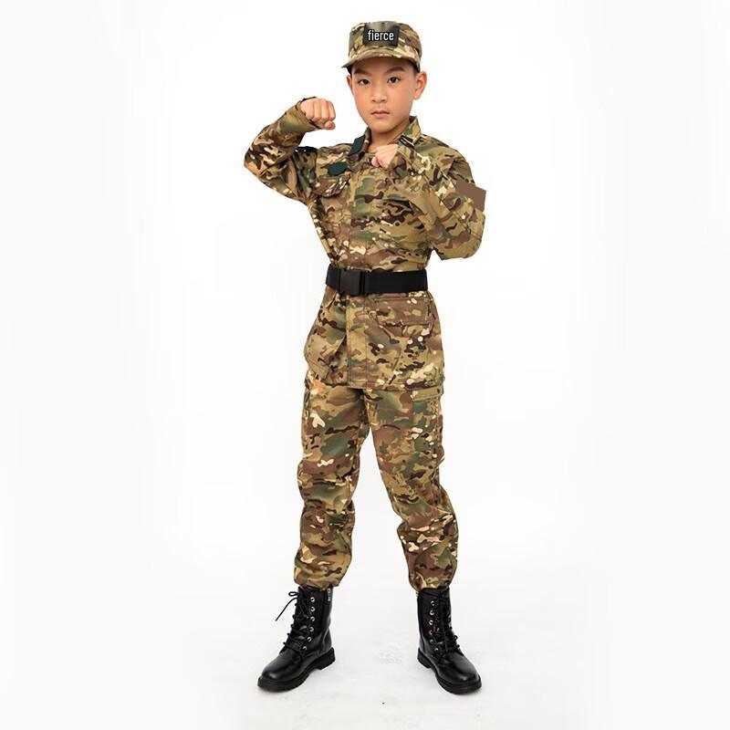 Children's Military Camouflage Training Uniform Set