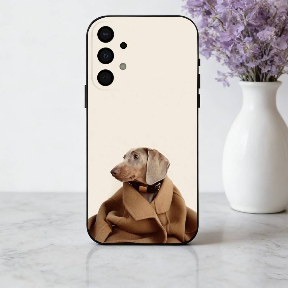 

F-Funny Fashion D-Dog Art Phone Case For Samsung Galaxy A73,A72,A71,A70,A53,A52,A51,Soft Silicone Black Cover Samsung a42 5g