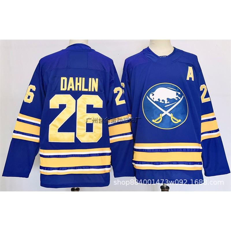 Camiseta Retro Bordada de Hockey sobre Hielo para Hombre Uniforme de Equipo Camisa de Entrenamiento con Nombre de Jugador Dahlins Thompson