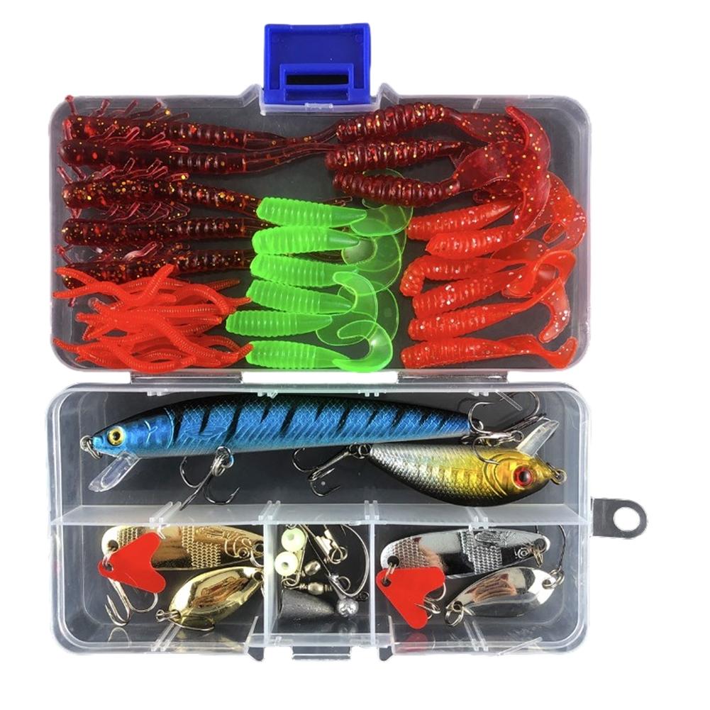 Lure Bait Soft Swivel Tackle Water Wobbler 38/54/78pcs