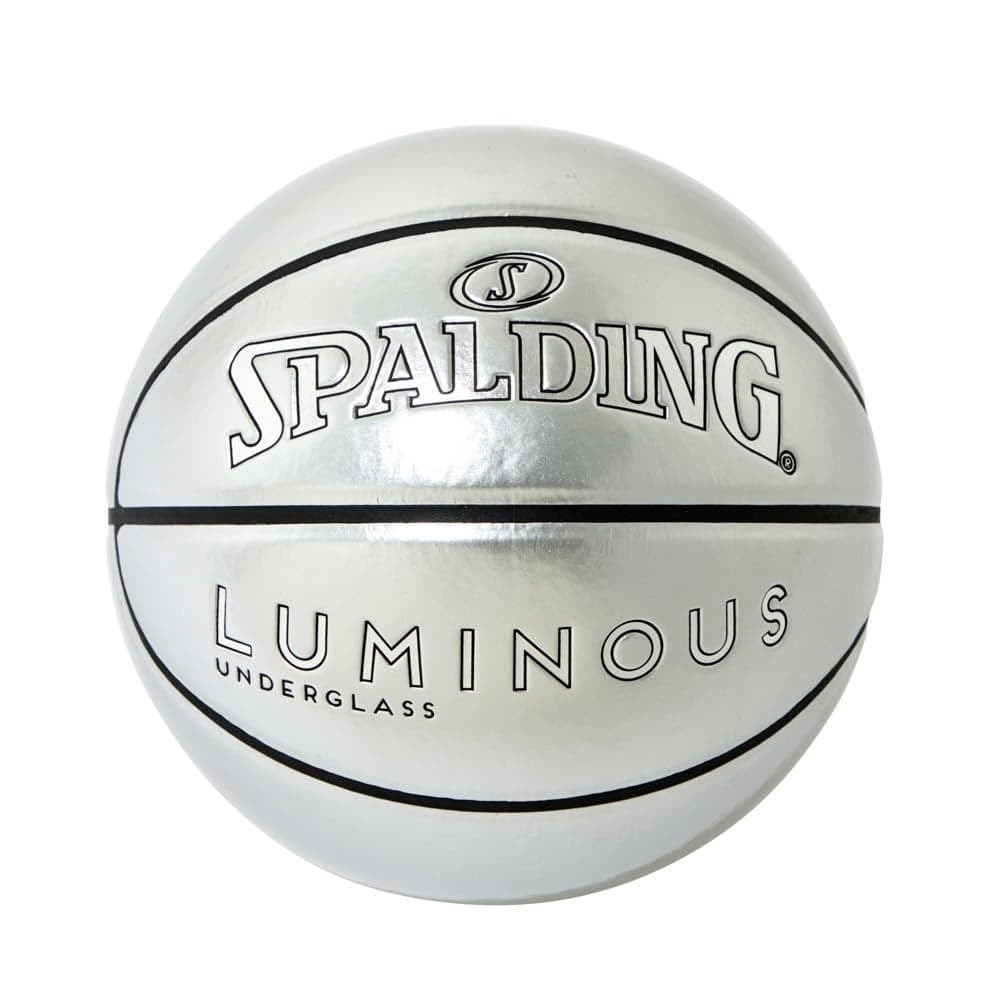 

Spalding Luminous Underglass Basketball, Silver, Size 7, Enamel, 77-433J
